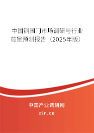 中國銅閥門市場調(diào)研與行業(yè)前景預(yù)測報告（2025年版）