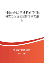 中國web2.0商業(yè)模式可行性研究及發(fā)展前景評估研究報告