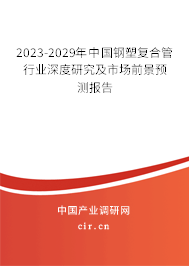 2023-2029年中國鋼塑復(fù)合管行業(yè)深度研究及市場前景預(yù)測報告