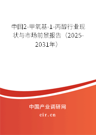 中國(guó)2-甲氧基-1-丙醇行業(yè)現(xiàn)狀與市場(chǎng)前景報(bào)告（2025-2031年）