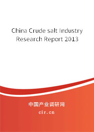 China Crude salt Industry Research Report 2013 China Crude salt Industry Research Report 2013