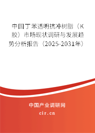 中國丁苯透明抗沖樹脂（K膠）市場現(xiàn)狀調(diào)研與發(fā)展趨勢分析報(bào)告（2025-2031年）