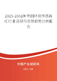 2024-2030年中國環(huán)境傳感器IC行業(yè)調(diào)研與前景趨勢分析報(bào)告