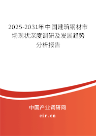 2025-2031年中國(guó)建筑鋼材市場(chǎng)現(xiàn)狀深度調(diào)研及發(fā)展趨勢(shì)分析報(bào)告