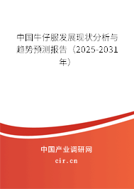 中國(guó)牛仔服發(fā)展現(xiàn)狀分析與趨勢(shì)預(yù)測(cè)報(bào)告（2025-2031年）