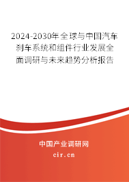 2024-2030年全球與中國(guó)汽車(chē)剎車(chē)系統(tǒng)和組件行業(yè)發(fā)展全面調(diào)研與未來(lái)趨勢(shì)分析報(bào)告