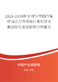2024-2030年全球與中國汽車燃油壓力傳感器行業(yè)現(xiàn)狀全面調(diào)研與發(fā)展趨勢分析報告