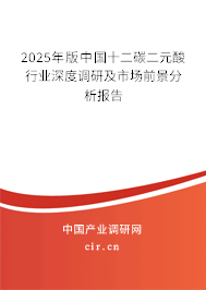 2025年版中國十二碳二元酸行業(yè)深度調(diào)研及市場前景分析報告