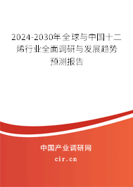 2024-2030年全球與中國十二烯行業(yè)全面調(diào)研與發(fā)展趨勢預(yù)測報告