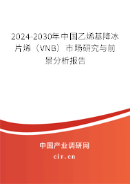 2024-2030年中國(guó)乙烯基降冰片烯（VNB）市場(chǎng)研究與前景分析報(bào)告