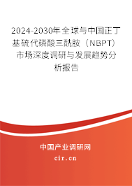 2024-2030年全球與中國(guó)正丁基硫代磷酸三酰胺（NBPT）市場(chǎng)深度調(diào)研與發(fā)展趨勢(shì)分析報(bào)告
