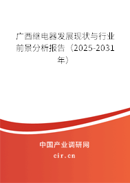 廣西繼電器發(fā)展現(xiàn)狀與行業(yè)前景分析報(bào)告（2025-2031年）