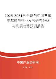 2025-2031年全球與中國(guó)三氟甲基磺酸行業(yè)發(fā)展研究分析與發(fā)展趨勢(shì)預(yù)測(cè)報(bào)告