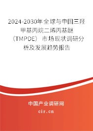 2024-2030年全球與中國三羥甲基丙烷二烯丙基醚（TMPDE）市場現(xiàn)狀調(diào)研分析及發(fā)展趨勢報告