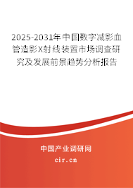 2025-2031年中國數(shù)字減影血管造影X射線裝置市場調(diào)查研究及發(fā)展前景趨勢(shì)分析報(bào)告