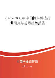 2025-2031年中國糖料種植行業(yè)研究與前景趨勢報(bào)告