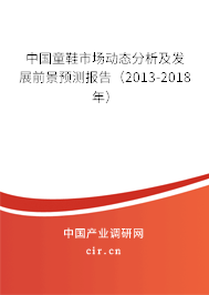 中國童鞋市場動態(tài)分析及發(fā)展前景預(yù)測報(bào)告（2013-2018年）