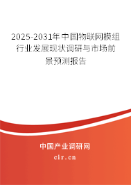 2025-2031年中國物聯(lián)網(wǎng)模組行業(yè)發(fā)展現(xiàn)狀調(diào)研與市場前景預(yù)測報告