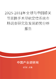 2025-2031年全球與中國膝關(guān)節(jié)置換手術(shù)導(dǎo)航定位系統(tǒng)市場調(diào)查研究及發(fā)展趨勢分析報告