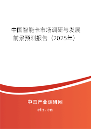 中國智能卡市場調(diào)研與發(fā)展前景預(yù)測報告（2025年）