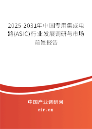 2025-2031年中國專用集成電路(ASIC)行業(yè)發(fā)展調(diào)研與市場(chǎng)前景報(bào)告