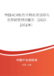 中國ACR助劑市場現(xiàn)狀調(diào)研與前景趨勢預(yù)測報(bào)告（2025-2031年）