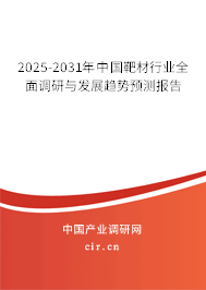 2025-2031年中國靶材行業(yè)全面調(diào)研與發(fā)展趨勢預(yù)測報告