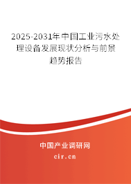 2024-2030年中國(guó)工業(yè)污水處理設(shè)備發(fā)展現(xiàn)狀分析與前景趨勢(shì)報(bào)告
