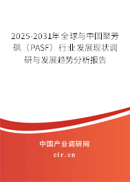 2025-2031年全球與中國(guó)聚芳砜（PASF）行業(yè)發(fā)展現(xiàn)狀調(diào)研與發(fā)展趨勢(shì)分析報(bào)告