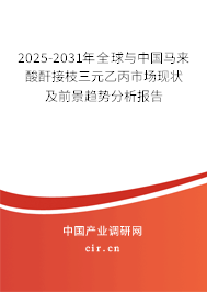 2025-2031年全球與中國(guó)馬來(lái)酸酐接枝三元乙丙市場(chǎng)現(xiàn)狀及前景趨勢(shì)分析報(bào)告