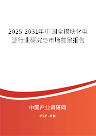 2025-2031年中國全模塊化電源行業(yè)研究與市場前景報告 2025-2031年中國全模塊化電源行業(yè)研究與市場前景報告