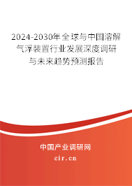 2024-2030年全球與中國溶解氣浮裝置行業(yè)發(fā)展深度調(diào)研與未來趨勢預(yù)測報(bào)告