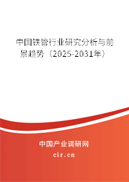 中國(guó)鐵管行業(yè)研究分析與前景趨勢(shì)（2025-2031年）
