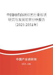 中國(guó)網(wǎng)絡(luò)自制綜藝行業(yè)現(xiàn)狀研究與發(fā)展前景分析報(bào)告（2025-2031年）