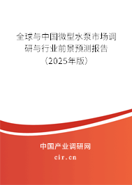 全球與中國微型水泵市場調(diào)研與行業(yè)前景預測報告（2025年版）