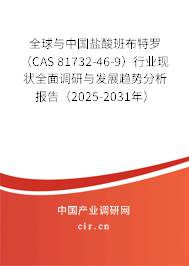 全球與中國鹽酸班布特羅（CAS 81732-46-9）行業(yè)現(xiàn)狀全面調(diào)研與發(fā)展趨勢(shì)分析報(bào)告（2025-2031年）