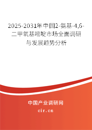 2025-2031年中國(guó)2-氨基-4,6-二甲氧基嘧啶市場(chǎng)全面調(diào)研與發(fā)展趨勢(shì)分析