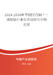 2024-2030年中國(guó)寶丹酮十一烯酸酯行業(yè)現(xiàn)狀調(diào)研與市場(chǎng)前景