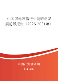 中國風(fēng)電裝備行業(yè)調(diào)研與發(fā)展前景報(bào)告（2025-2031年）