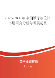 2025-2031年中國浮球液位計市場研究分析與發(fā)展前景