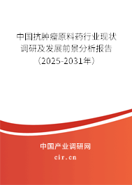 中國(guó)抗腫瘤原料藥行業(yè)現(xiàn)狀調(diào)研及發(fā)展前景分析報(bào)告（2025-2031年）