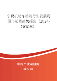 寧夏機(jī)動(dòng)車(chē)檢測(cè)行業(yè)發(fā)展調(diào)研與前景趨勢(shì)報(bào)告（2024-2030年）