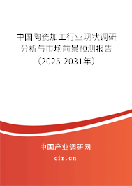 中國陶瓷加工行業(yè)現(xiàn)狀調(diào)研分析與市場前景預(yù)測報(bào)告（2025-2031年）