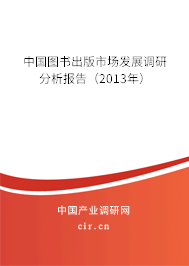 中國(guó)圖書出版市場(chǎng)發(fā)展調(diào)研分析報(bào)告（2013年）