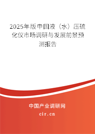 2025年版中國液（水）壓硫化儀市場調(diào)研與發(fā)展前景預(yù)測報(bào)告