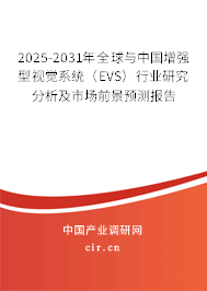2025-2031年全球與中國增強型視覺系統(tǒng)（EVS）行業(yè)研究分析及市場前景預測報告