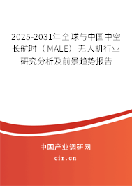 2025-2031年全球與中國中空長航時（MALE）無人機(jī)行業(yè)研究分析及前景趨勢報告