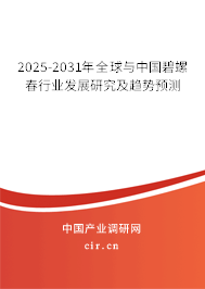 2025-2031年全球與中國(guó)碧螺春行業(yè)發(fā)展研究及趨勢(shì)預(yù)測(cè)