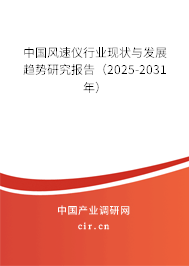 中國(guó)風(fēng)速儀行業(yè)現(xiàn)狀與發(fā)展趨勢(shì)研究報(bào)告（2025-2031年）
