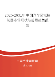 2025-2031年中國汽車區(qū)域控制器市場現(xiàn)狀與前景趨勢報告